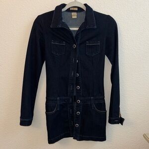 Frankie B. Dark Blue Jean Jacket